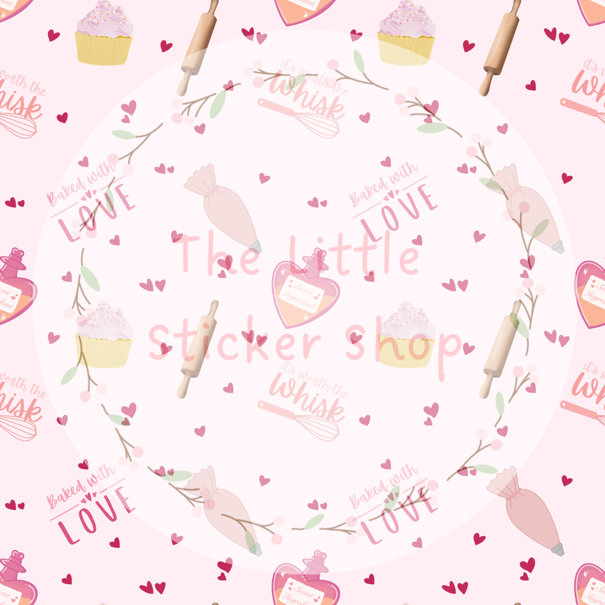 Baking Collection Digital Download – Seamless Baking Patterns (3 Designs)