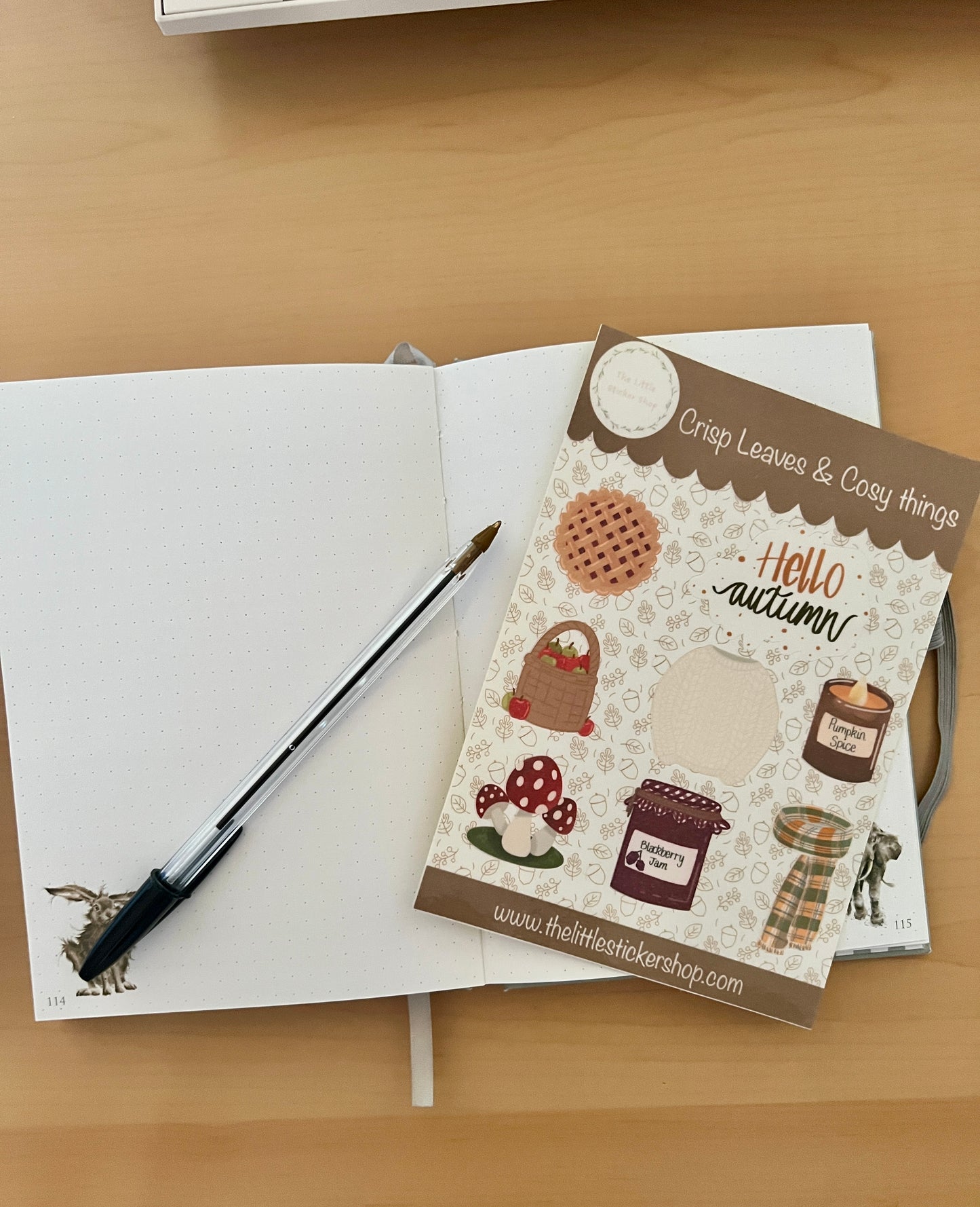 Crispy Leaves & Cosy things Sticker Sheet - Autumn Planner & Craft Stickers