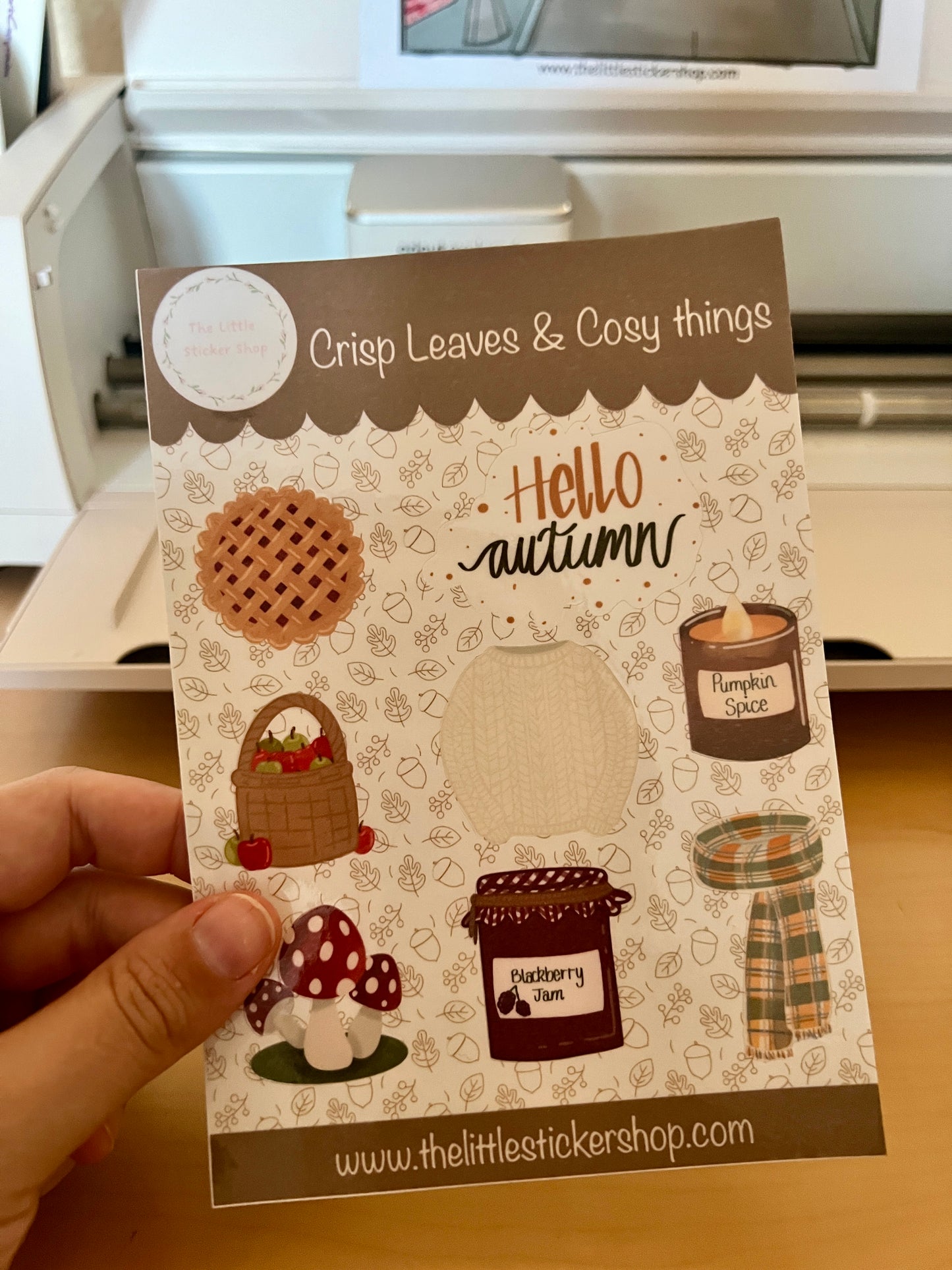 Crispy Leaves & Cosy things Sticker Sheet - Autumn Planner & Craft Stickers