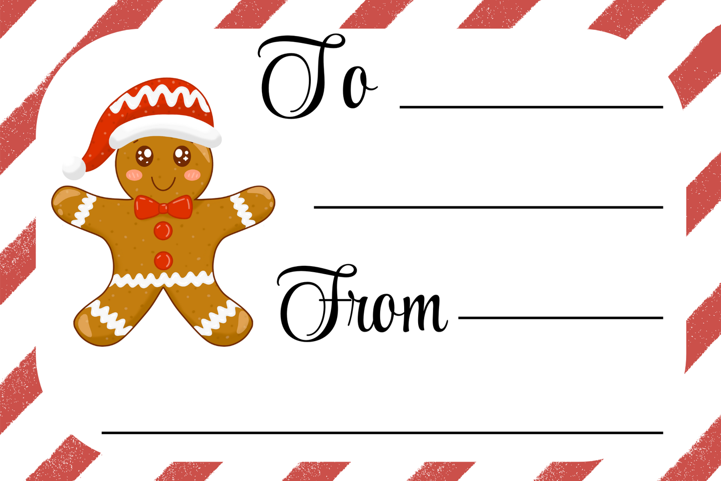 Cute Christmas Gift Tags – Printable To/From Tags Featuring Santa, Elves, Reindeer & Snowman