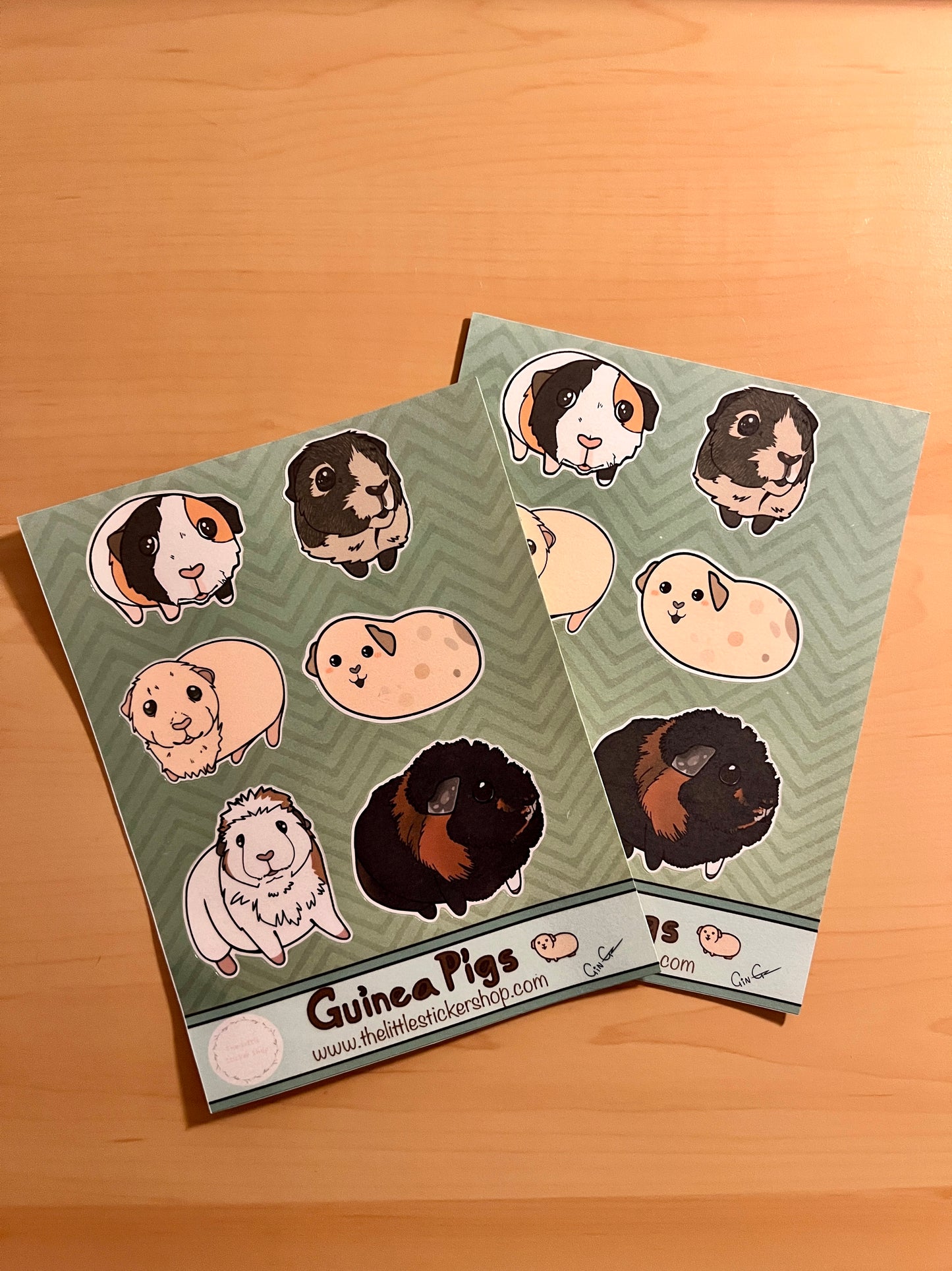Cute Guinea Pig Sticker Sheet | Adorable Guinea Pig Stickers for Journals, Laptops & Crafts