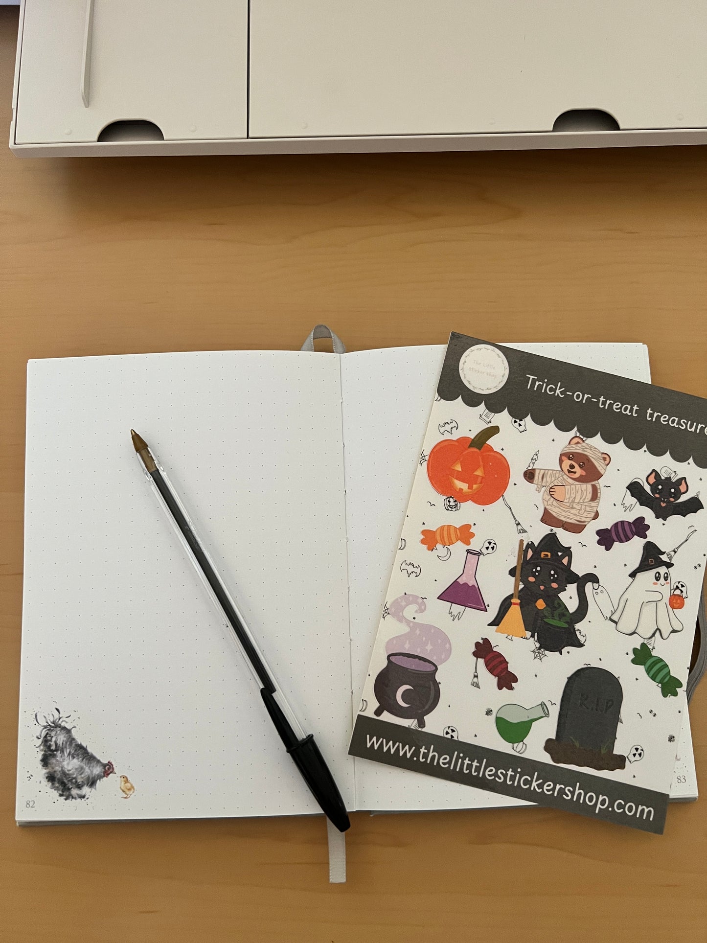 Trick-or-Treat Treasures Sticker Sheet - Cute Halloween Stickers for Journals, Crafts and Planners