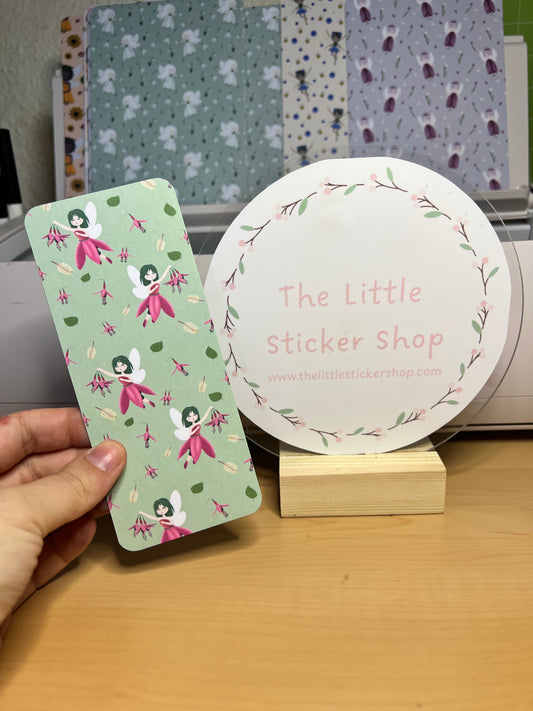 Fuchsia Flower Fairy Bookmark