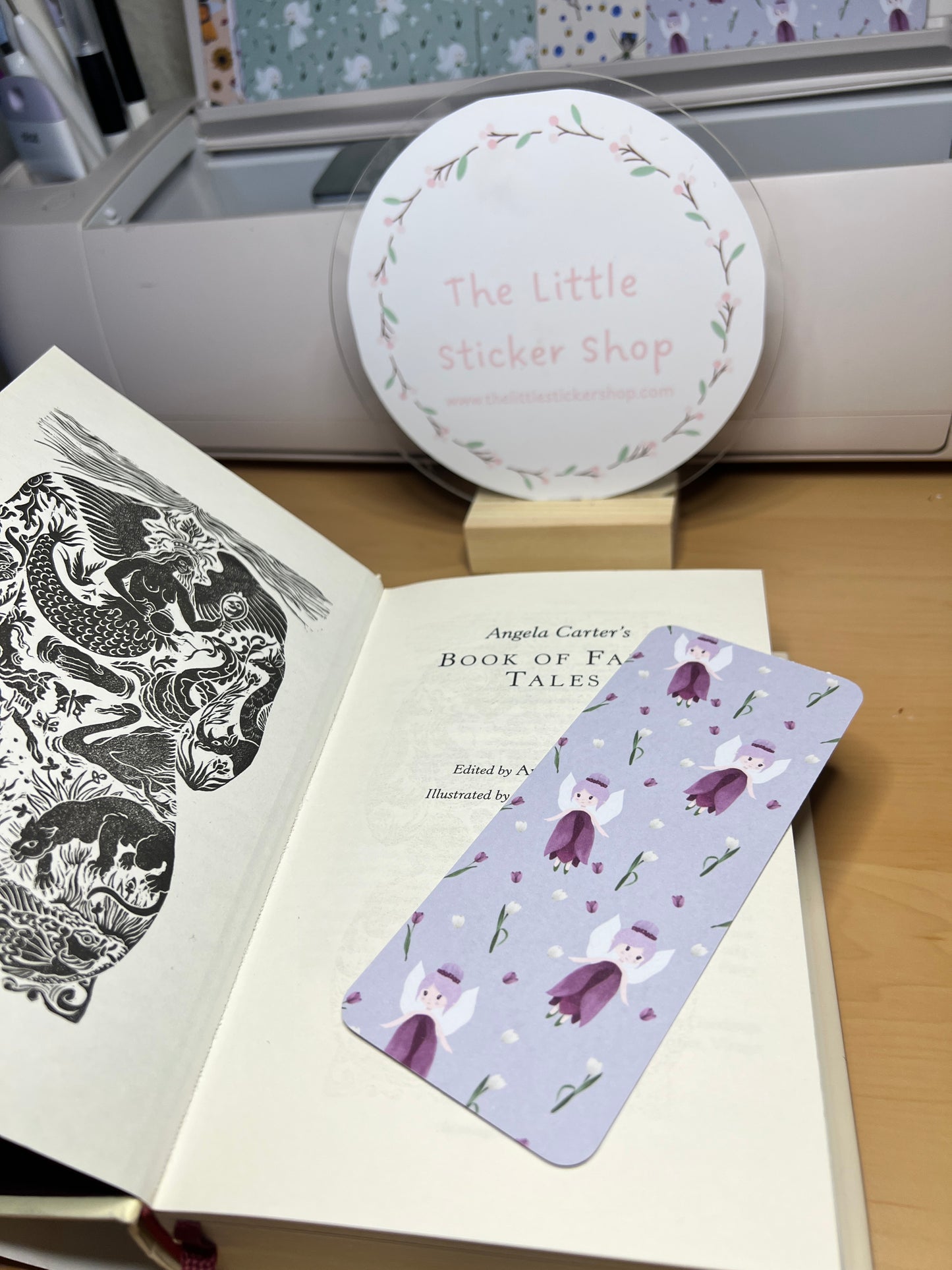 Tulip Fairy Flower Bookmark