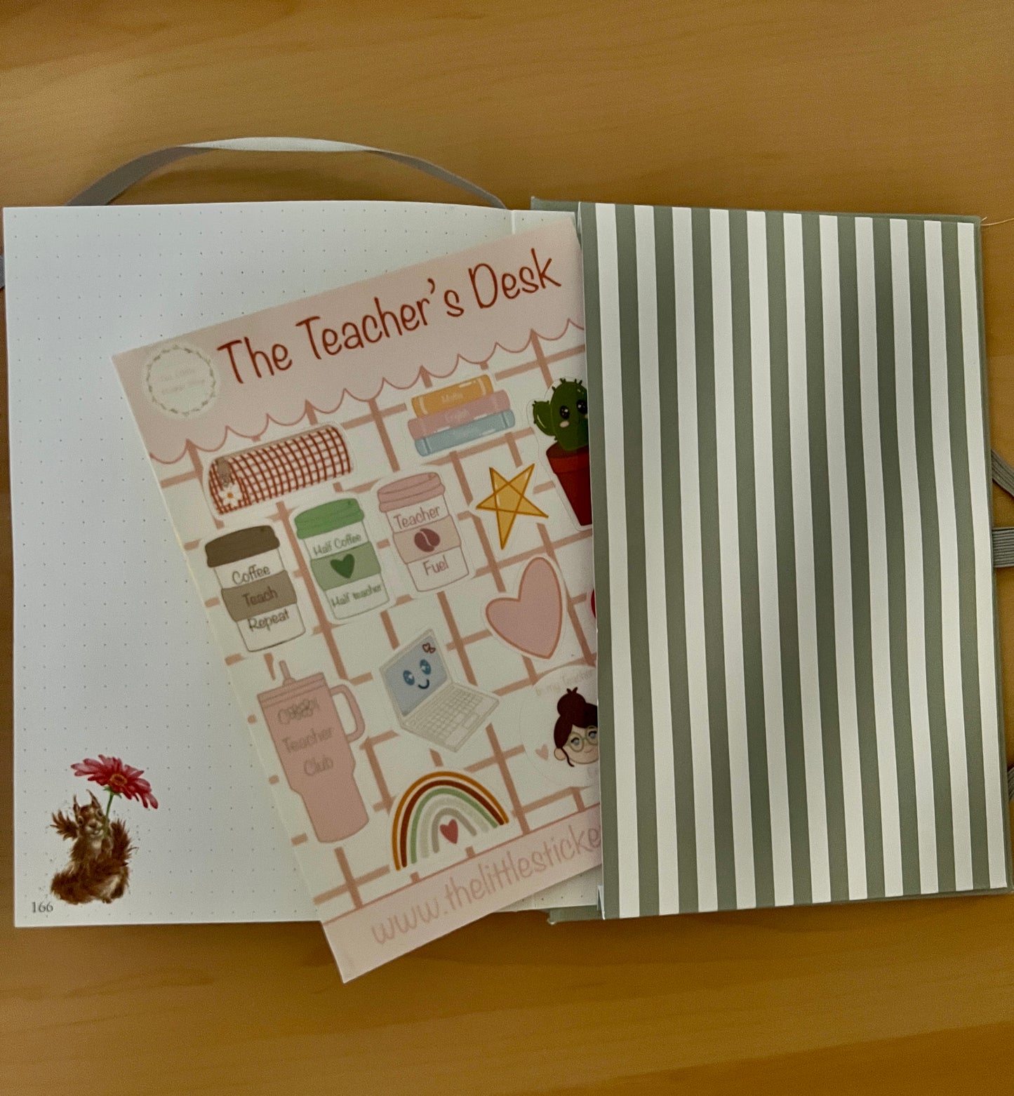 Teachers Desk Sticker Sheet - Cute Classroom, Planner & Back to School Stickers