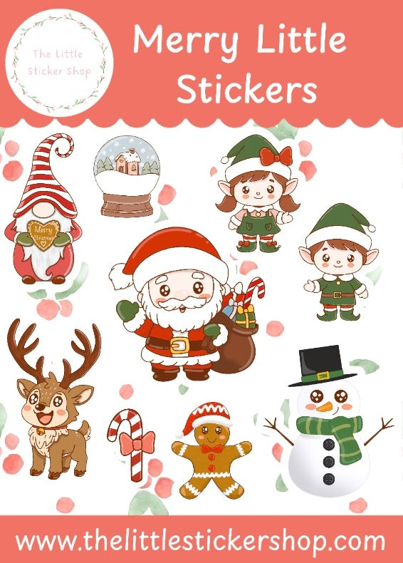 Merry Little Stickers - Cute Christmas Stickers